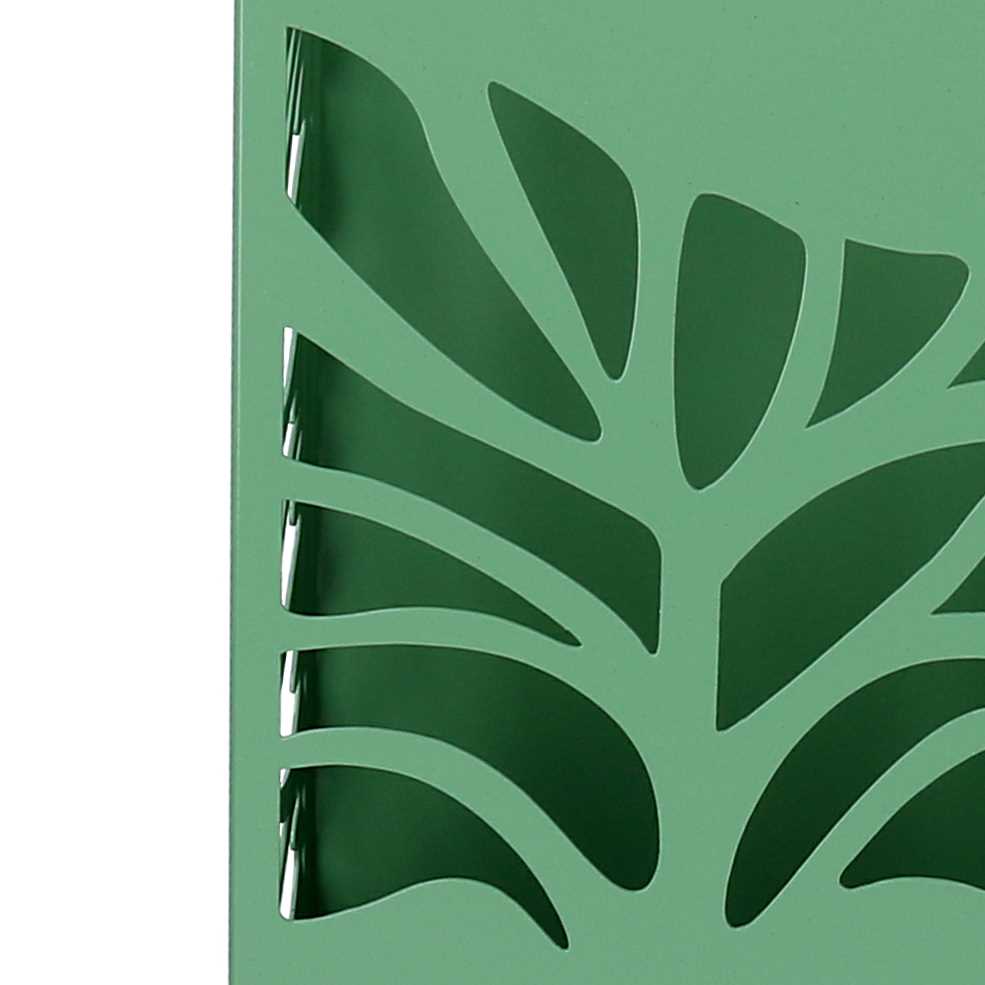 Portaombrelli metallo albero verde quadro cm 15,5x15,5h49