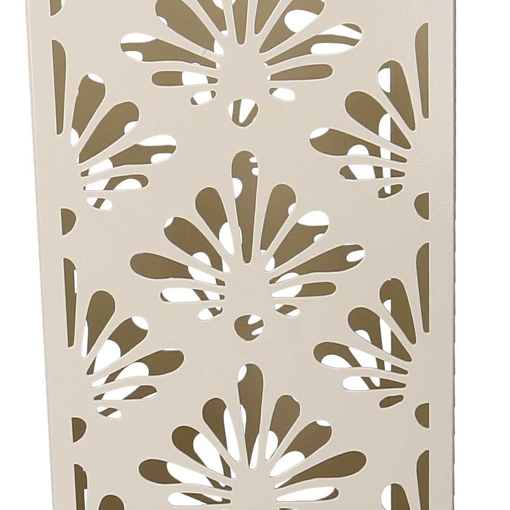 Portaombrelli metallo damasco crema quadro cm 15,5x15,5h49