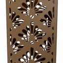 Portaombrelli metallo damasco oro quadro cm 15,5x15,5h49