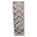 Portaombrelli metallo damasco tortora quadro cm 15,5x15,5h49