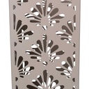 Portaombrelli metallo damasco tortora quadro cm 15,5x15,5h49