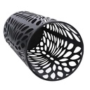 Portaombrelli metallo foglie nero tondocm ø20h52