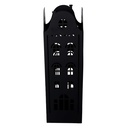 Portaombrelli metallo palazzo nero quadro cm 15,5x15,5h49