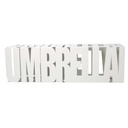 Portaombrelli metallo righe bianco quadro cm 15,5x15,5h52