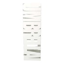 Portaombrelli metallo righe bianco quadro cm 15,5x15,5h52
