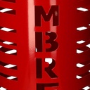 Portaombrelli metallo scritta Umbrella rosso tondo cm ø19h49