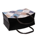 Portariviste ecopelle blu marocco rettangolare cm33,5x15,5h25,5