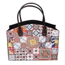 Portariviste ecopelle carretto siciliano rettangolare cm 33,5x15,5h25,5