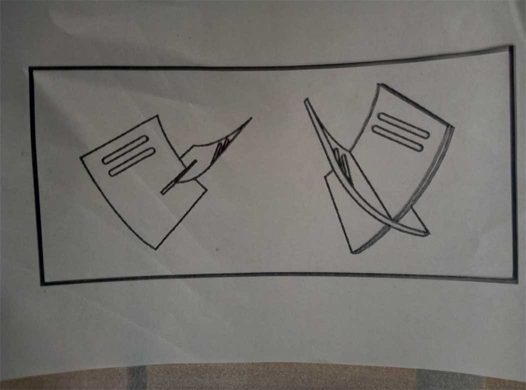 Portariviste legno naturale cm 30x25h29