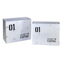 White bristol metal magazine rack 1-2cm34,5x15,5h28