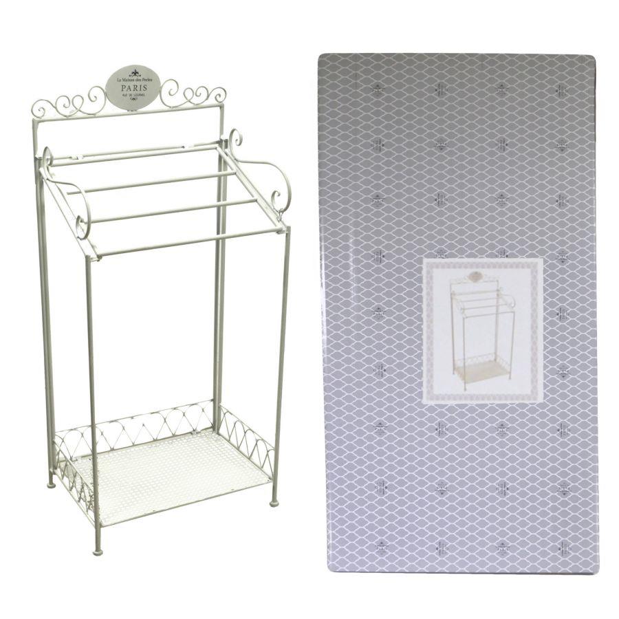 Portasciugamani in metallo Paris bianco