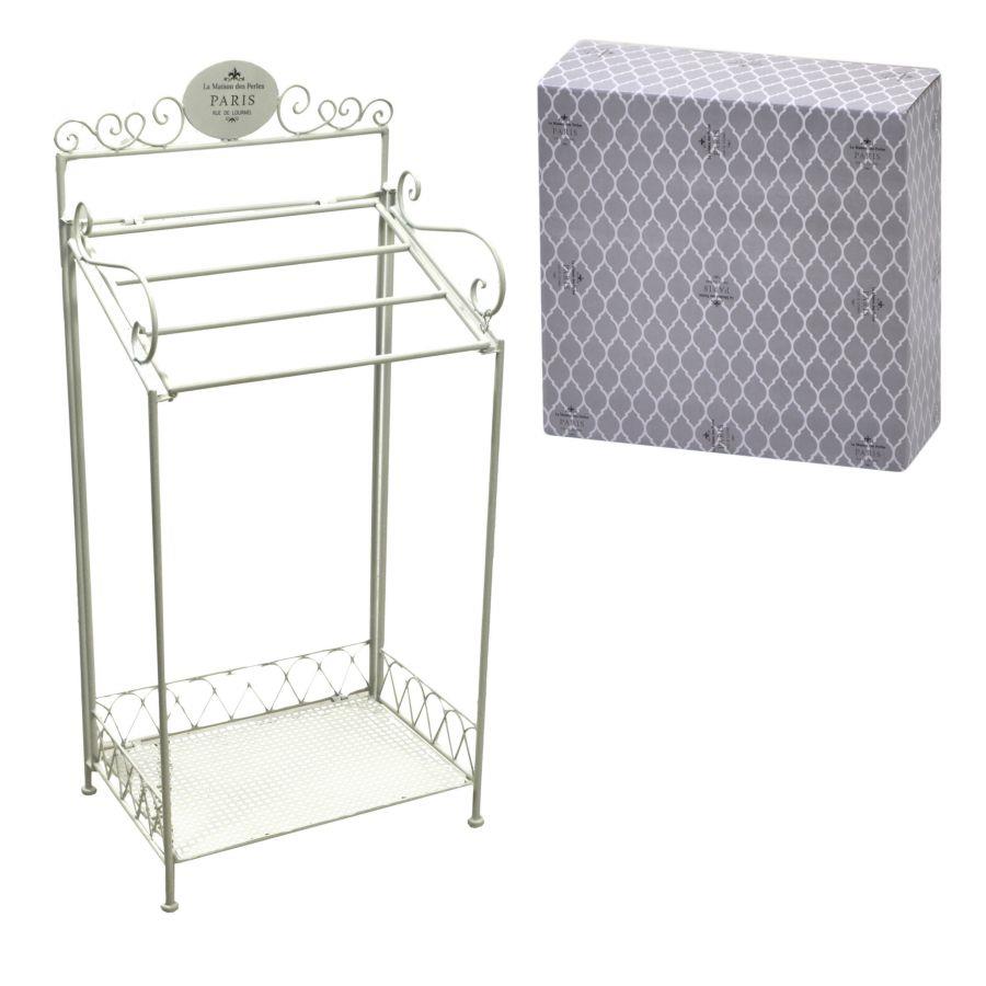 Portasciugamani in metallo Paris bianco