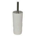 Portascopino ceramica bianco puntini tondo cmø10h24/34