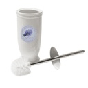 Portascopino ceramica lavanda bianco tondo cmø11,5h23,8