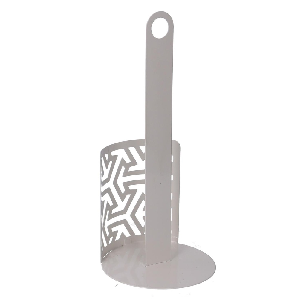 Portascottex metallo frecce bianco tondo cm ø15h33