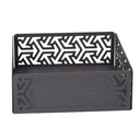 Portatovaglioli metallo frecce grigio scuro quadrato cm16,5x16,5x6