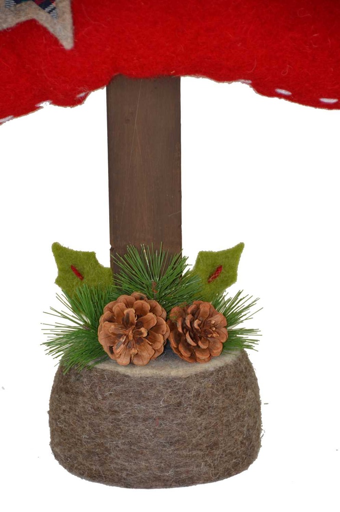 Albero panno rosso grande nbr-1250 cm. 37 x 13,5 h 74