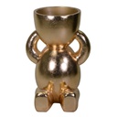 Child gold resin vase holder cm49,5x48h69