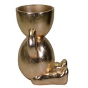 Child gold resin vase holder cm49,5x48h69