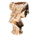 Gold bust resin vase holder cm35,8x36h58
