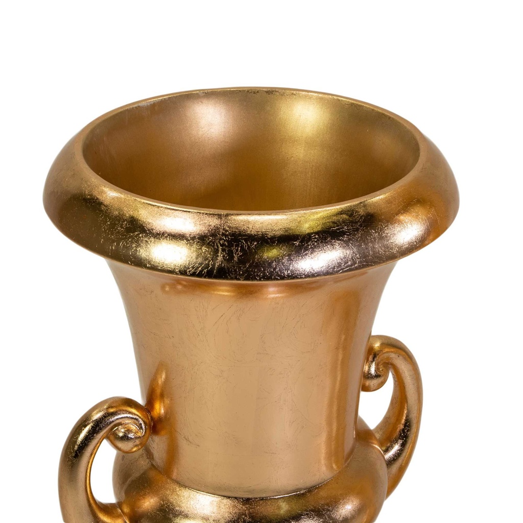 Portavaso resina oro lucido cm 48x48h90