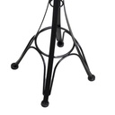 Posacenere a stelo metallo nero cm 34x34h116 da esterno