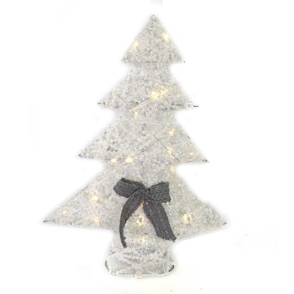 Albero plastica con led bianco cm38x10h51