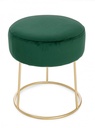 Pouf clarissa verde oro cm 35 x 40 h