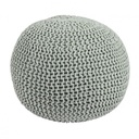 Pouf intrecciato menta bizzotto cm 80