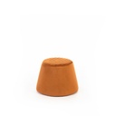 Pouf velluto metallo arancione cm 46,5 x 46,5 x h 33