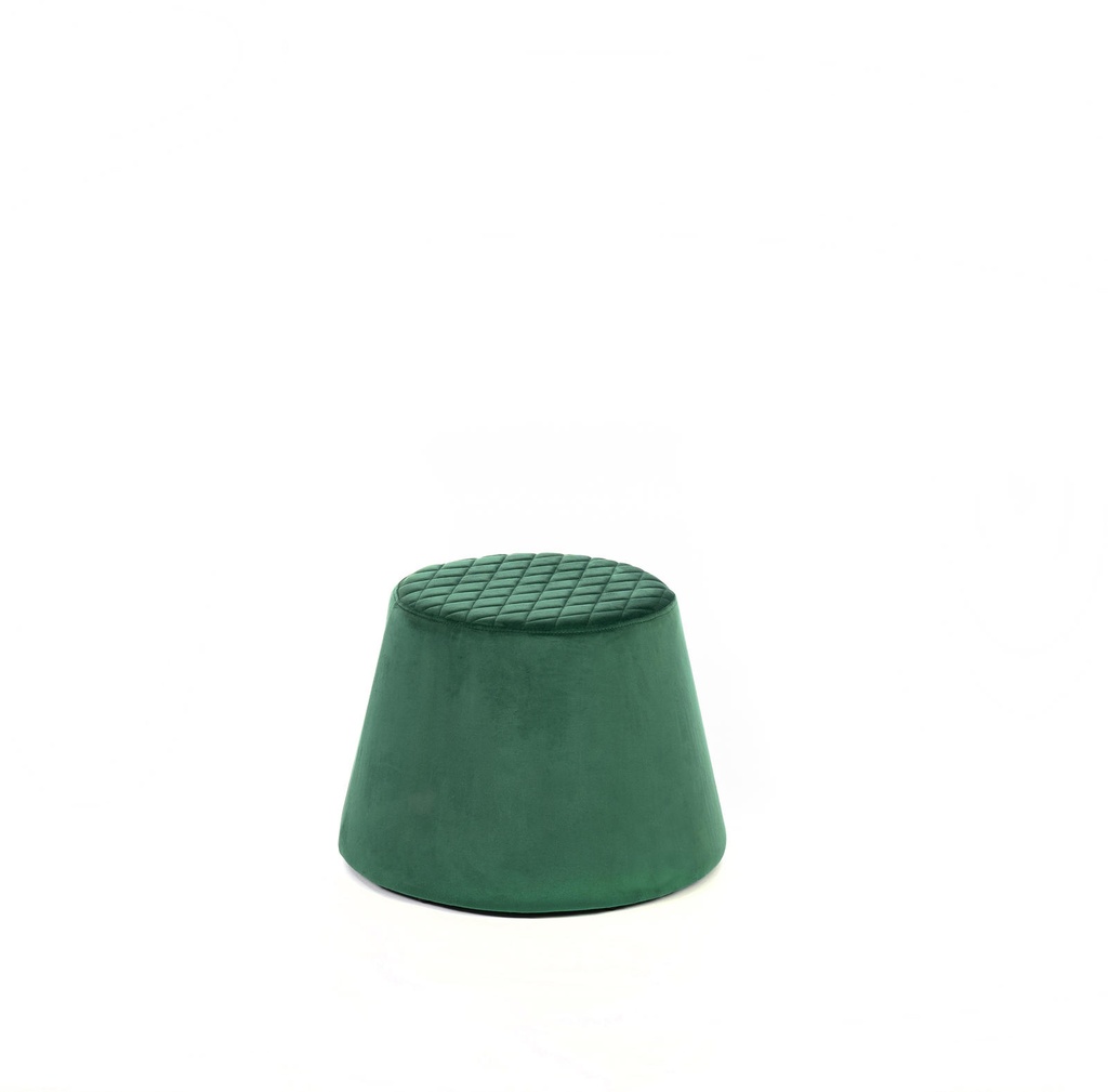 Pouf velluto metallo verde cm 46,5 x 46,5 x h 33