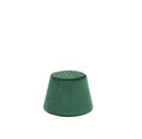 Pouf velluto metallo verde cm 46,5 x 46,5 x h 33