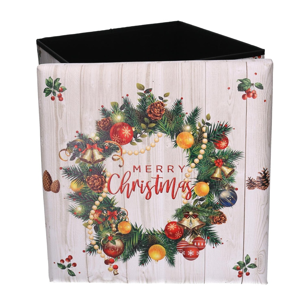 Puff ecopelle garland quadro cm38x38h38