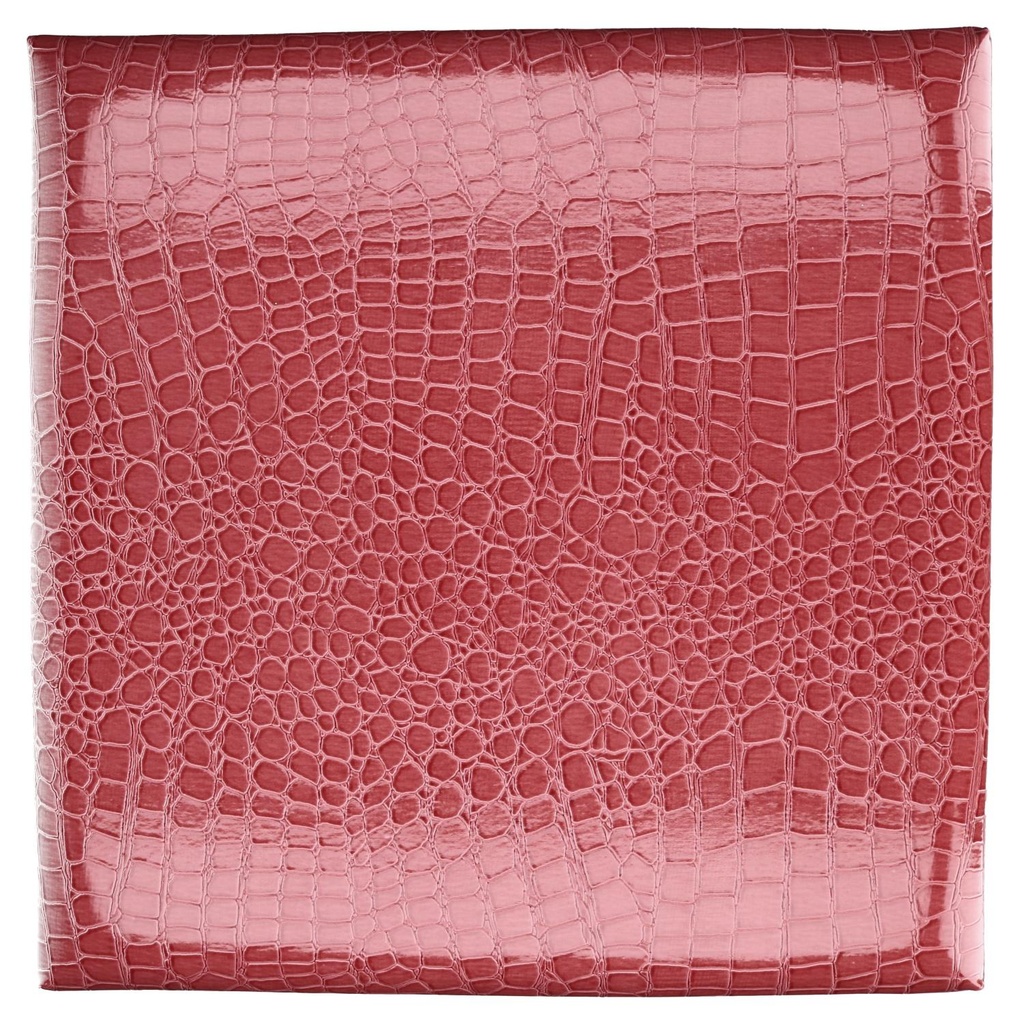 Puff ecopelle rosso quadro cm38x38h39