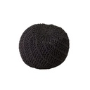 Pouff in tessuto tondo