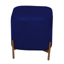 Puff velluto blu cm38x38h45