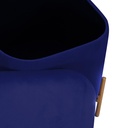 Puff velluto blu cm38x38h45
