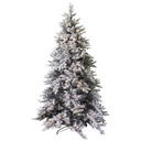 Albero tallinn innevato 1167 rami 300 LED verde cm ø112h210