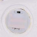 Pupazzo tessuto gnomo grigio rosso cm35x25h90