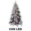 Albero tallinn innevato 851 rami 230 LED verde cm ø97h180