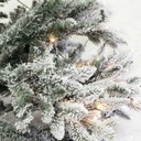 Albero tallinn innevato 851 rami 230 LED verde cm ø97h180