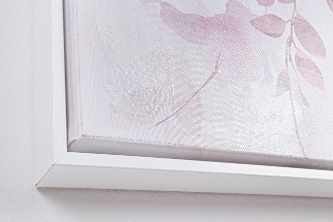 Quadro dipinto ad olio con cornice natura 122.5x4.5x82.5h