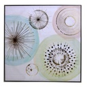 Quadro dipinto astratto colori pastello cm 82 x 82 x h 4,5