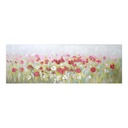 Quadro dipinto fiori rettangolare cm 150 x 50 x h 4
