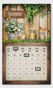 LED panel with rectangular brown calendar cm30x50x1,8