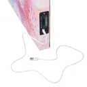 Quadro moderno stampa bluetooth rose rosa cm 150 x 50 x 4