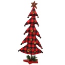Albero tessuto rosso nero cm25x14h60