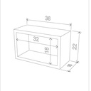 Quadro rettangolare Monroe decorazione murale   cm 36 x 18 x 22 h