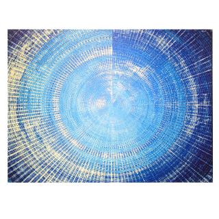 Gold blue bluetooth print picture cm80x60x4