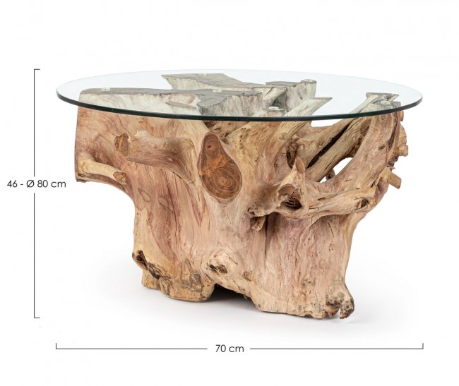 ROSALIND COFFEE TABLE W-GLASS